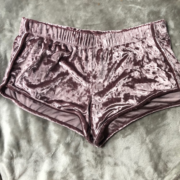Pink/ Purple Velvet Shorts ••4 for $50•• - Picture 1 of 1
